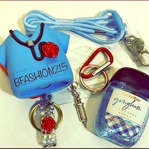 Badge Reel/Hand sanitizer holder